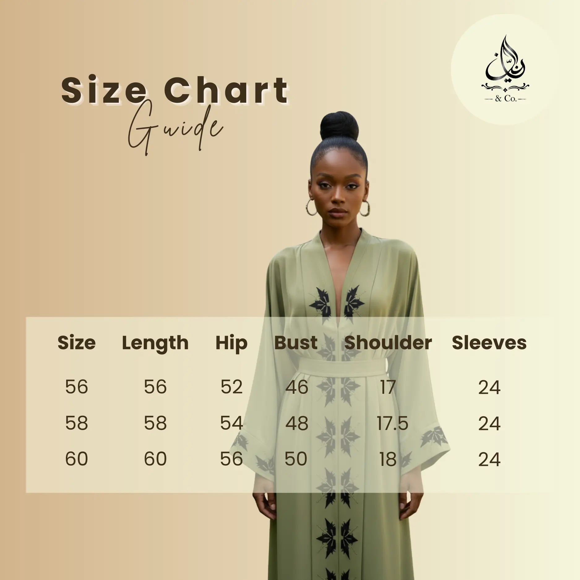 Zayra Abaya | Olive Green Embroidered Modest Abaya